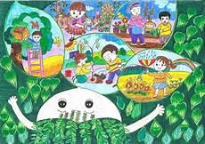 保护环境画画图片大全