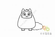 布偶猫的简笔画图片大全